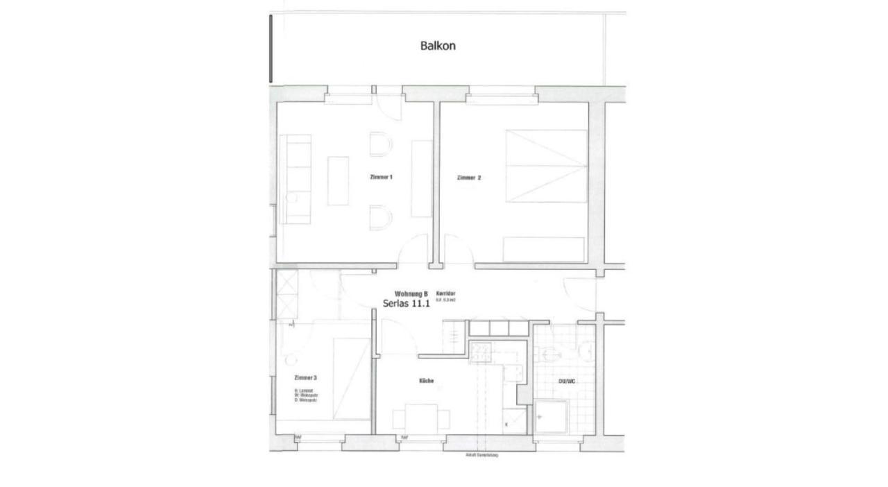 70M2 Mit Seeblick, Balkon, Serlas, Parkplatz - S11,1 Санкт-Мориц Экстерьер фото
